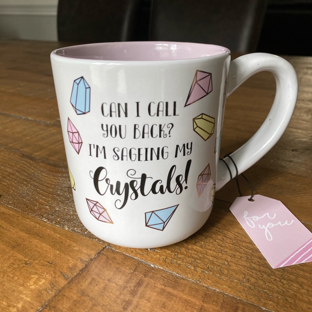 Spiritual “crystals/sage coffee/tea mug